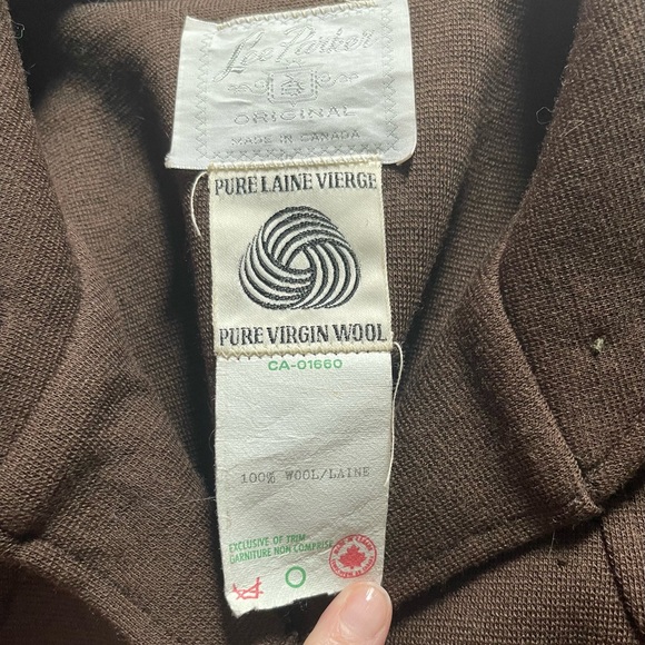 Vintage Lee Parker Wool Light Weight Brown Jacket - Picture 7 of 15